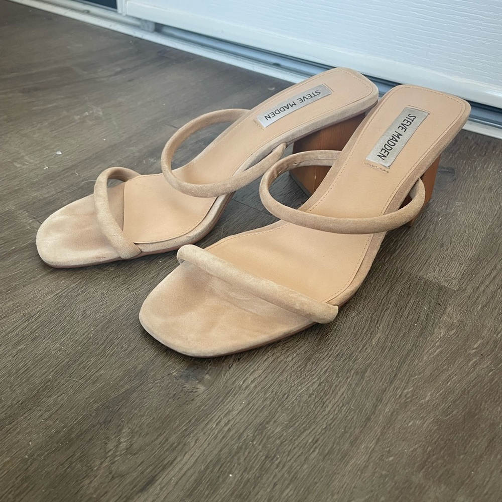 Steve Madden Women's Suede Heeled Sandals